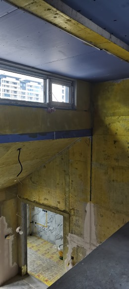 西安龙发装饰曲江大城上叠在施工地