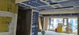 西安龙发装饰 曲江大城在施工地
