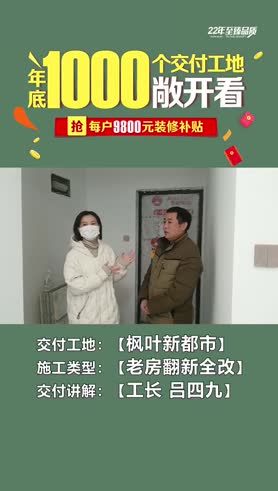 枫叶新都市-老房翻新整改-工地现场交付