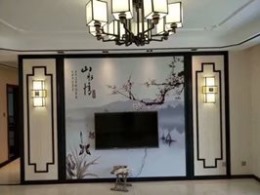 长安大学渭水校区西安紫苹果装饰中式风格完工工地实景展示