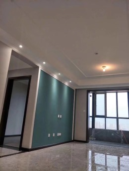 中登城市花园西安紫苹果装饰现代简约风工地实景展示