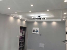 北岸生活118㎡三室陕西紫苹果装饰现代简约风格完工工地实景展示